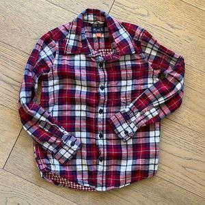 Childrens place plaid button down